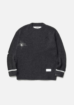 【NEIGHBORHOOD|ネイバーフッド】SAVAGE CREWNECK SWEATER/サベージクルーネックセーター(BLACK,GRAY) - STREAM【NEIGHBORHOOD|ネイバーフッド】SAVAGE CREWNECK SWEATER/サベージクルーネックセーター(BLACK,GRAY)STREAMGRAYM