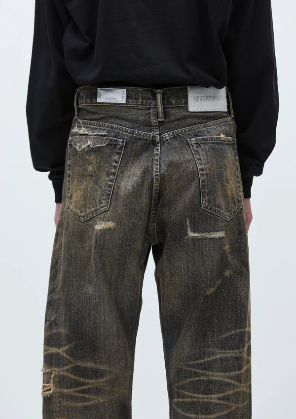 【NEIGHBORHOOD|ネイバーフッド】SAVAGE DENIM DP BASIC PANTS/サベージデニムDPベーシックパンツ(BLACK) - STREAM【NEIGHBORHOOD|ネイバーフッド】SAVAGE DENIM DP BASIC PANTS/サベージデニムDPベーシックパンツ(BLACK)STREAMS