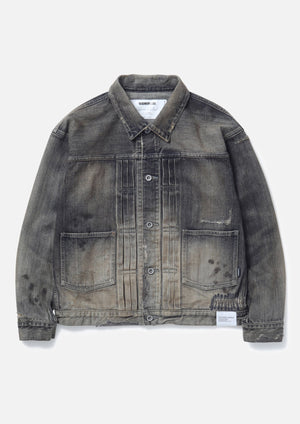 【NEIGHBORHOOD|ネイバーフッド】SAVAGE DENIM TYPE - 1 JACKET MOD/サベージデニムタイプ - 1ジャケットMOD(BLACK) - STREAM【NEIGHBORHOOD|ネイバーフッド】SAVAGE DENIM TYPE - 1 JACKET MOD/サベージデニムタイプ - 1ジャケットMOD(BLACK)STREAMM