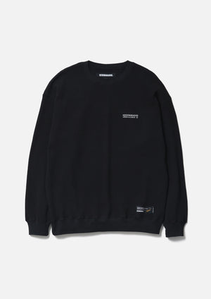 NEIGHBORHOOD
WAFFLE FABRIC CREWNECK LS-1  BLACK