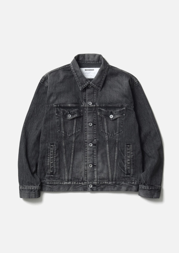 【NEIGHBORHOOD|ネイバーフッド】WASHED BLACK DENIM TYPE - 4 JACKET/ウォッシュドブラックデニムTYPE - 4ジャケット(BLACK) - STREAM【NEIGHBORHOOD|ネイバーフッド】WASHED BLACK DENIM TYPE - 4 JACKET/ウォッシュドブラックデニムTYPE - 4ジャケット(BLACK)STREAMBLACKS