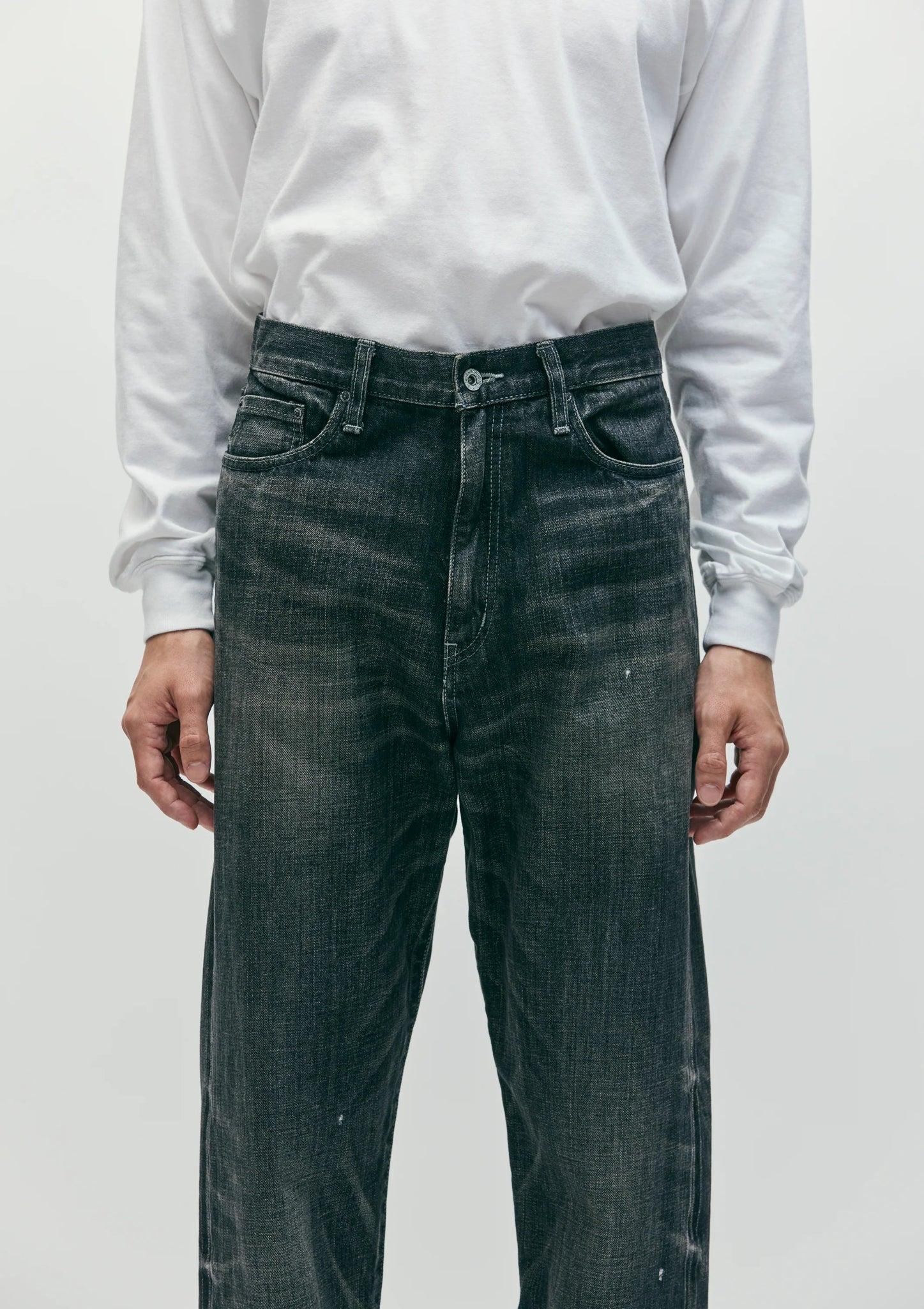 ウォッシュドデニムDPベーシックパンツ - メンズボトムス - インディゴ ウォッシュドデニムDPベーシックパンツ - メンズボトムス - インディゴ