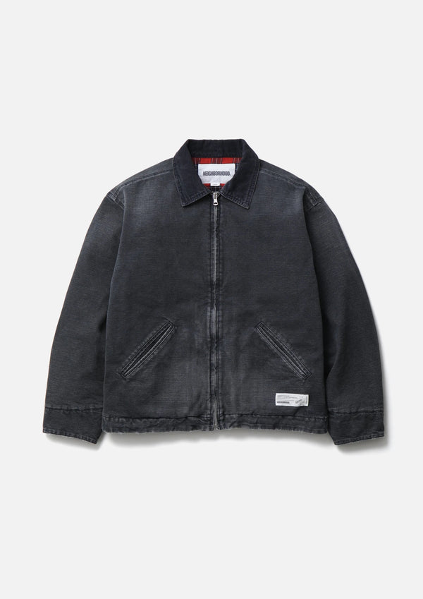 【NEIGHBORHOOD|ネイバーフッド】WASHED DUCK WORK JACKET (BLACK,GRAY)