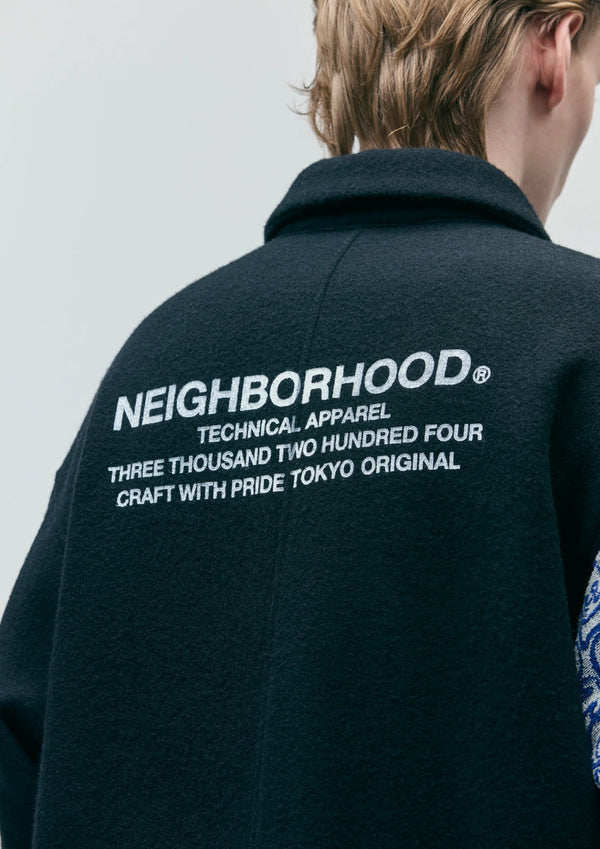 【NEIGHBORHOOD|ネイバーフッド】WOOL COAT MOD/ウールコートモッド(BLACK) - STREAM【NEIGHBORHOOD|ネイバーフッド】WOOL COAT MOD/ウールコートモッド(BLACK)STREAMBLACKM