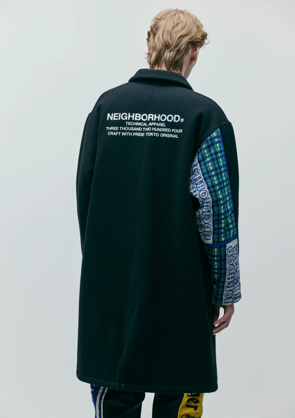 【NEIGHBORHOOD|ネイバーフッド】WOOL COAT MOD/ウールコートモッド(BLACK) - STREAM【NEIGHBORHOOD|ネイバーフッド】WOOL COAT MOD/ウールコートモッド(BLACK)STREAMBLACKM