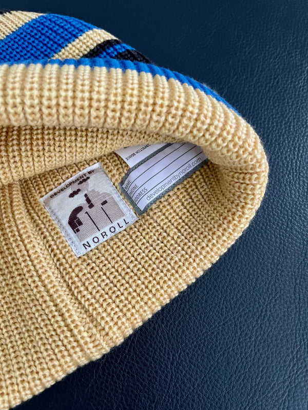 【NOROLL | ノーロール】CONFECTION BEANIE/コンフェクション ビーニー(BLUE) - STREAM【NOROLL | ノーロール】CONFECTION BEANIE/コンフェクション ビーニー(BLUE)STREAMONE SIZE