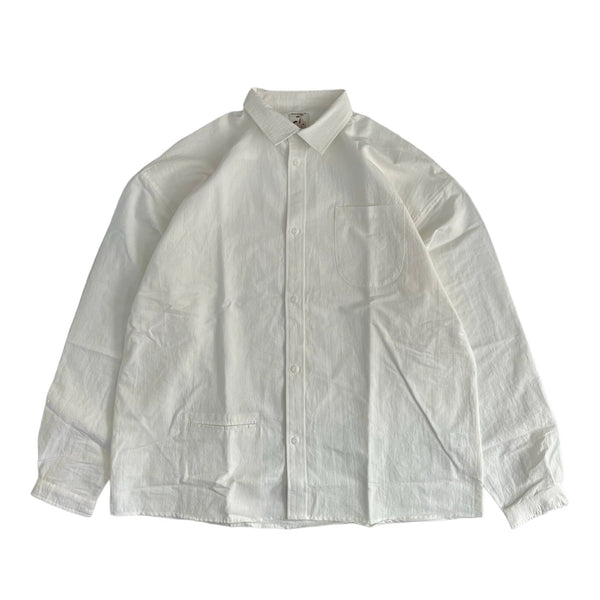 【NOROLL | ノーロール】NORMAL L/S SHIRT/ノーマルLSシャツ(WHITE) - STREAM【NOROLL | ノーロール】NORMAL L/S SHIRT/ノーマルLSシャツ(WHITE)STREAMM