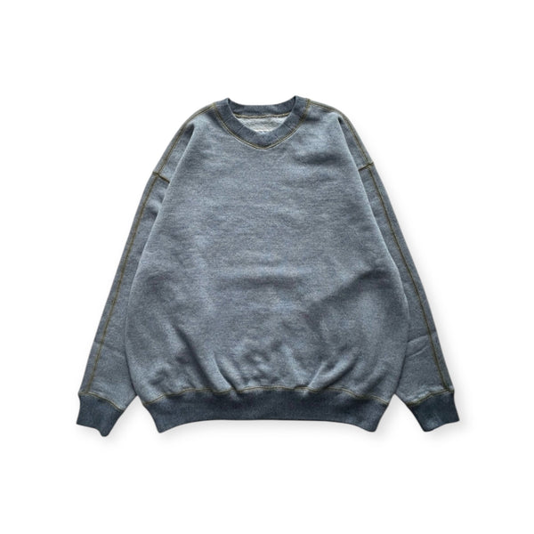 NOROLL|ノーロール W&L V NECK SWEAT(BLUE GREY) - STREAMNOROLL|ノーロール W&L V NECK SWEAT(BLUE GREY)STREAMM