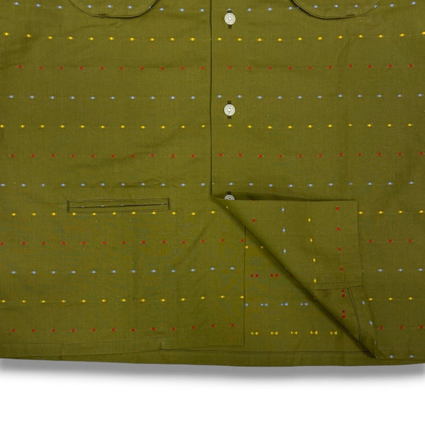 【NOROLL|ノーロール】DOT S/S SHIRT/ドット シャツ(OLIVE)