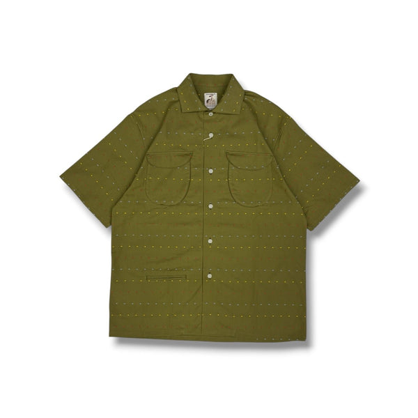 【NOROLL|ノーロール】DOT S/S SHIRT/ドット シャツ(OLIVE)