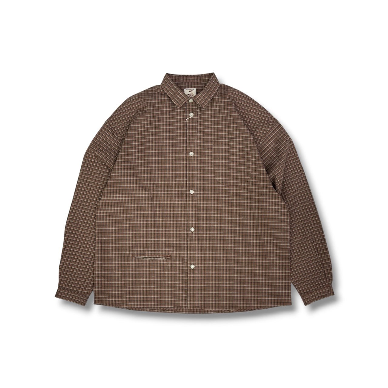 トップス NOROLL NORMAL SHIRT PANAMA CHECK NOROLL|ノーロール】NORMAL PANAMA L/S SHIRT(PANAMA CHECK) 正規取扱