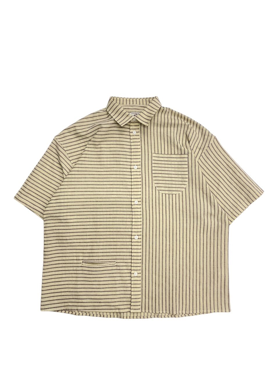 NOROLL|ノーロール】NORMAL SHIRT STRIPE S/S (BROWN , BLUE
