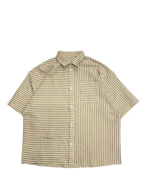 【NOROLL|ノーロール】NORMAL SHIRT STRIPE S/S/ノーマルシャツ ストライプSS(BROWN , BLUE) - STREAM【NOROLL|ノーロール】NORMAL SHIRT STRIPE S/S/ノーマルシャツ ストライプSS(BROWN , BLUE)STREAMBROWNM