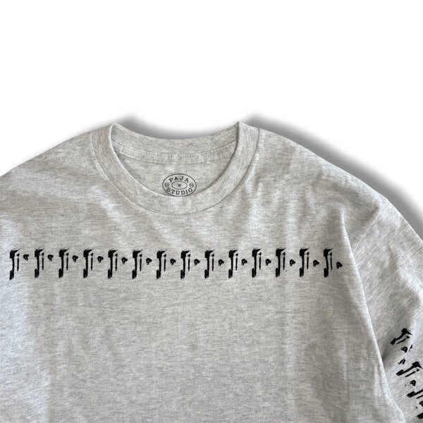 【PAJA STUDIO|パハ スタジオ】FRAME L/S TEE/フレームロングスリーブTシャツ(ASH , BLACK) 正規取扱店舗 公式オンライン通販 島根 松江 26FW シルクスクリーン