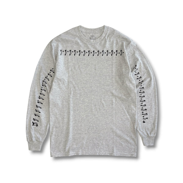 【PAJA STUDIO|パハ スタジオ】FRAME L/S TEE/フレームロングスリーブTシャツ(ASH , BLACK) 正規取扱店舗 公式オンライン通販 島根 松江 26FW シルクスクリーン