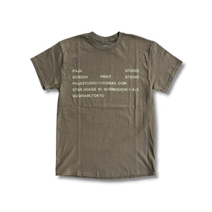 【PAJA STUDIO|パハ スタジオ】STUDIO TEE/スタジオ Tシャツ(LIGHT BROWN) - STREAM【PAJA STUDIO|パハ スタジオ】STUDIO TEE/スタジオ Tシャツ(LIGHT BROWN)STREAMLIGHT BROWNS