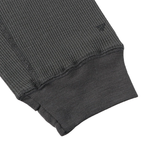 【PAPERSKY WEAR|ペーパースカイウェア】MERINO WAFFLE LONG T - SHIRT/メリノワッフル ロングTシャツ(BLACK) - STREAM【PAPERSKY WEAR|ペーパースカイウェア】MERINO WAFFLE LONG T - SHIRT/メリノワッフル ロングTシャツ(BLACK)STREAMM