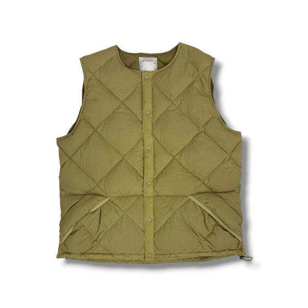 【PAPERSKY WEAR|ペーパースカイウェア】MIDDEL LAYER DOWN VEST(BLACK , BEIGE , BLUE) 正規取扱店舗 公式オンライン通販 島根 松江 ダウンベスト 26FW 軽量 ミドルレイヤー 登山 アウトドア 