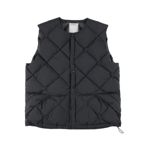 【PAPERSKY WEAR|ペーパースカイウェア】MIDDEL LAYER DOWN VEST/ミドルレイヤーダウンベスト(BLACK) - STREAM【PAPERSKY WEAR|ペーパースカイウェア】MIDDEL LAYER DOWN VEST/ミドルレイヤーダウンベスト(BLACK)STREAMS
