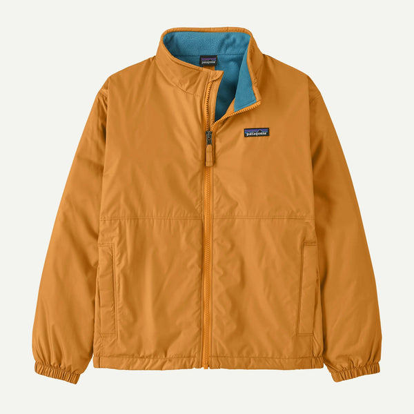 【PATAGONIA|パタゴニア】K'S LINED WINDBREAKER JACKET/キッズ・ラインド・ウインドブレーカー・ジャケット(OLPK , DMGO) 26FW 正規取扱店舗 公式オンライン通販 島根 松江 フリース オーバルロゴ 