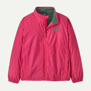 【PATAGONIA|パタゴニア】K'S LINED WINDBREAKER JACKET/キッズ・ラインド・ウインドブレーカー・ジャケット(OLPK , DMGO) 26FW 正規取扱店舗 公式オンライン通販 島根 松江 フリース オーバルロゴ 
