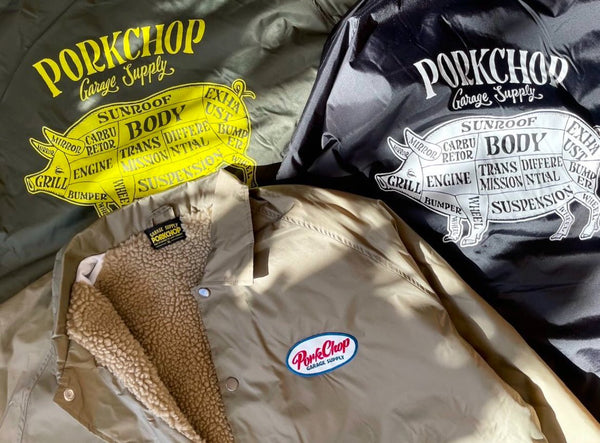 【PORKCHOP GARAGE SUPPLY|ポークチョップ ガレージ サプライ】BOA COACH JKT 24 / ボア コーチ ジャケット 24 (OLIVE) - STREAM【PORKCHOP GARAGE SUPPLY|ポークチョップ ガレージ サプライ】BOA COACH JKT 24 / ボア コーチ ジャケット 24 (OLIVE)STREAMM