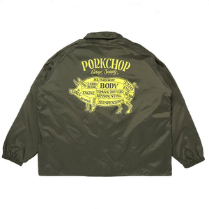 【PORKCHOP GARAGE SUPPLY|ポークチョップ ガレージ サプライ】BOA COACH JKT 24 / ボア コーチ ジャケット 24 (OLIVE) - STREAM【PORKCHOP GARAGE SUPPLY|ポークチョップ ガレージ サプライ】BOA COACH JKT 24 / ボア コーチ ジャケット 24 (OLIVE)STREAMM