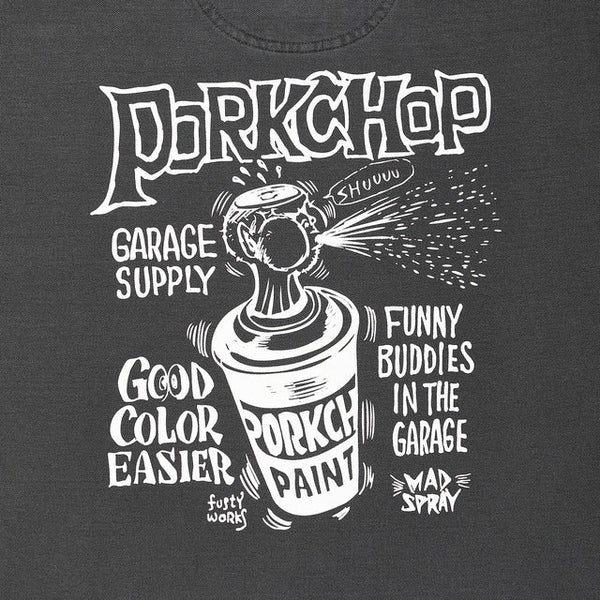 【PORKCHOP GARAGE SUPPLY|ポークチョップ ガレージ サプライ】MAD SPRAY SWEAT/マッドスプレースウェット(ASH BLACK) - STREAM【PORKCHOP GARAGE SUPPLY|ポークチョップ ガレージ サプライ】MAD SPRAY SWEAT/マッドスプレースウェット(ASH BLACK)STREAMM