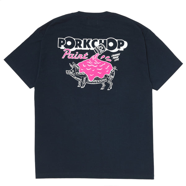 【PORKCHOP GARAGE SUPPLY|ポークチョップ ガレージ サプライ】PCP PORK TEE /PCPポークTEE(NAVY,CREAM,WHITE)
