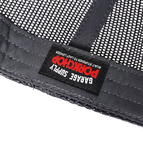 【PORKCHOP GARAGE SUPPLY|ポークチョップ ガレージ サプライ】PCP WAPPEN MESH CAP/PCP ワッペンメッシュキャップ(BLACK,CHARCOAL)