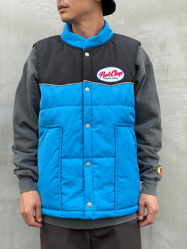 【PORKCHOP GARAGE SUPPLY|ポークチョップ ガレージ サプライ】RACING VEST/レーシングベスト(BLUE) - STREAM【PORKCHOP GARAGE SUPPLY|ポークチョップ ガレージ サプライ】RACING VEST/レーシングベスト(BLUE)STREAMBLUEM