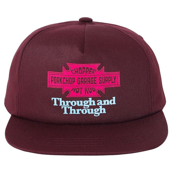 【PORKCHOP GARAGE SUPPLY|ポークチョップ ガレージ サプライ】THROUGH AND THROUGH CAP(BLACK,CHACOAL,MAROON) - STREAM【PORKCHOP GARAGE SUPPLY|ポークチョップ ガレージ サプライ】THROUGH AND THROUGH CAP(BLACK,CHACOAL,MAROON)STREAMBURGUNDY