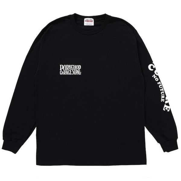 【PORKCHOP GARAGE SUPPLY|ポークチョップ ガレージ サプライ】WAVE LOGO L/S TEE/ウェーブロゴL/S TEE(GRAY,NAVY,BLACK) - STREAM【PORKCHOP GARAGE SUPPLY|ポークチョップ ガレージ サプライ】WAVE LOGO L/S TEE/ウェーブロゴL/S TEE(GRAY,NAVY,BLACK)STREAMBLACKM