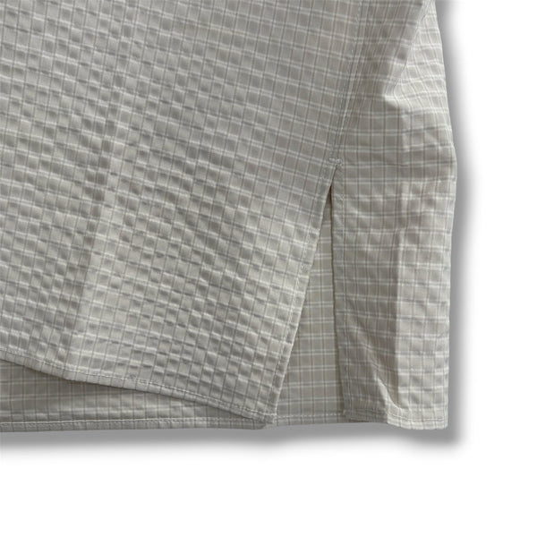 【迷迭香|マンネンロウ】PR CHECK SHIRT1/PR チェックシャツ1(OFF , GRY) 正規取扱店舗 公式オンライン通販 島根 松江 シアサッカーシャツ 