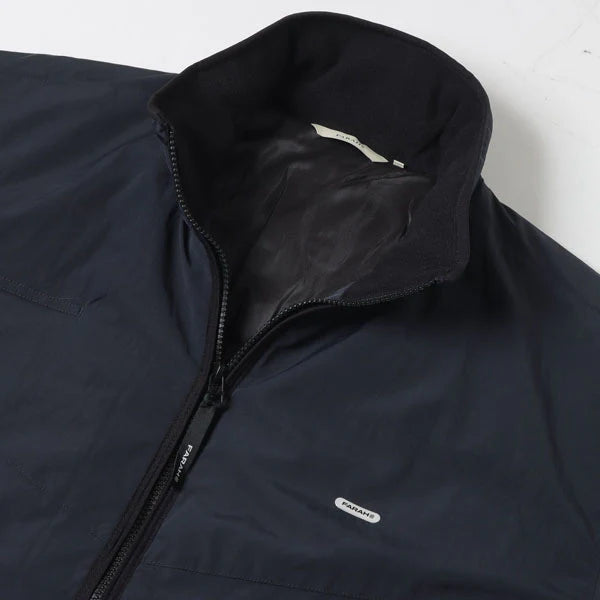 【FARAH|ファーラー】NYLON ZIP UP JACKET/ナイロンジップアップジャケット(BLACK)