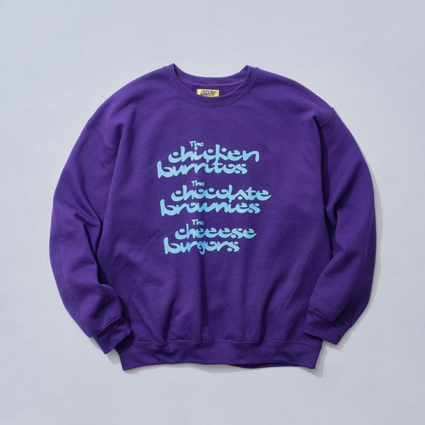 【SAVE SHOCK|セーブショック】FAVORITE FOODS CREW/フェイバリットフーズクルー(PURPLE) - STREAM【SAVE SHOCK|セーブショック】FAVORITE FOODS CREW/フェイバリットフーズクルー(PURPLE)STREAMPURPLEM