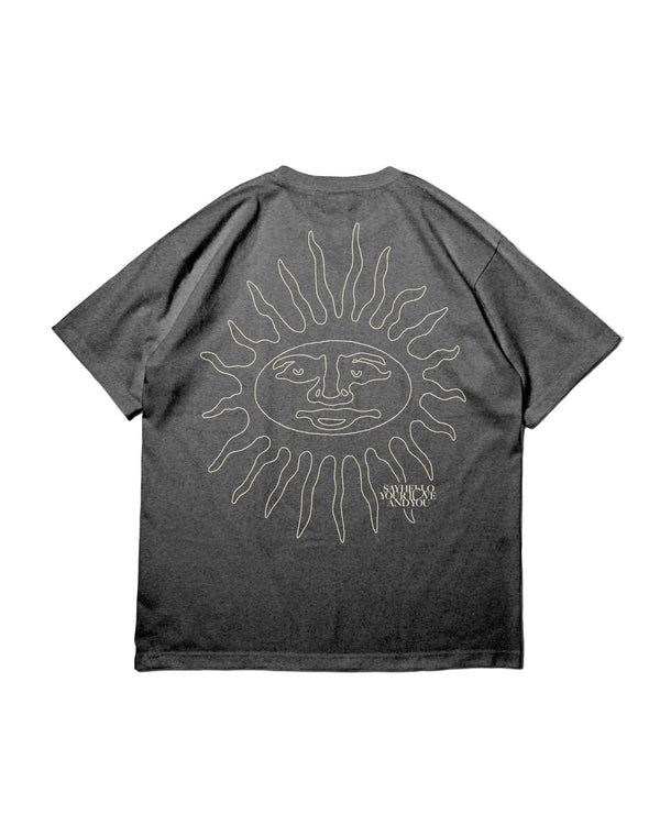 【SAYHELLO|セイハロー】PIGMENT SUN RISE TEE/ピグメントサンライズティー(PIGMENT BLACK) - STREAM【SAYHELLO|セイハロー】PIGMENT SUN RISE TEE/ピグメントサンライズティー(PIGMENT BLACK)STREAMS