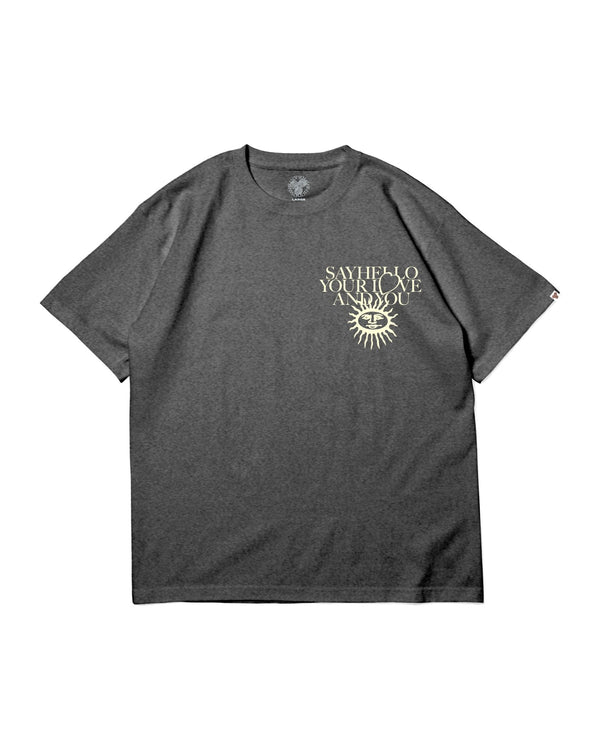 【SAYHELLO|セイハロー】PIGMENT SUN RISE TEE/ピグメントサンライズティー(PIGMENT BLACK) - STREAM【SAYHELLO|セイハロー】PIGMENT SUN RISE TEE/ピグメントサンライズティー(PIGMENT BLACK)STREAMS