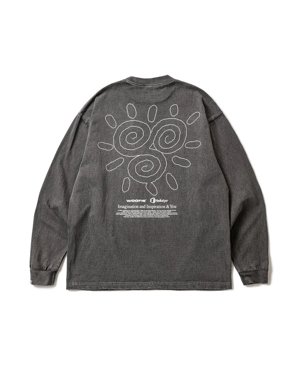 【SAYHELLO|セイハロー】PIGMENT THE STROKE L/S TEE/ピグメントザストロークL/Sティー(PIGMENT PURPLE , PIGMENT BLACK) 正規取扱店舗 公式オンライン通販 島根 松江 