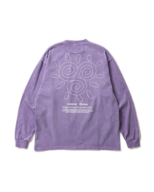 【SAYHELLO|セイハロー】PIGMENT THE STROKE L/S TEE/ピグメントザストロークL/Sティー(PIGMENT PURPLE , PIGMENT BLACK) 正規取扱店舗 公式オンライン通販 島根 松江 