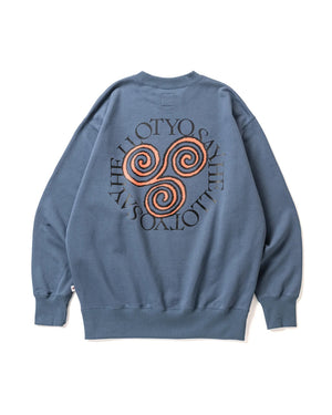 【SAYHELLO|セイハロー】SLAP LOGO CREW/スラップロゴクルー(NIGHT BLUE) 正規取扱店舗 公式オンライン通販 島根 松江