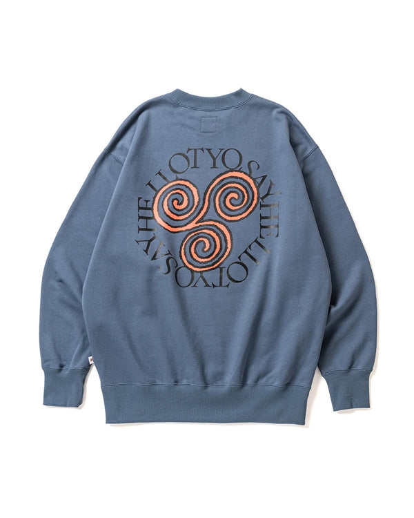 【SAYHELLO|セイハロー】SLAP LOGO CREW/スラップロゴクルー(NIGHT BLUE) 正規取扱店舗 公式オンライン通販 島根 松江