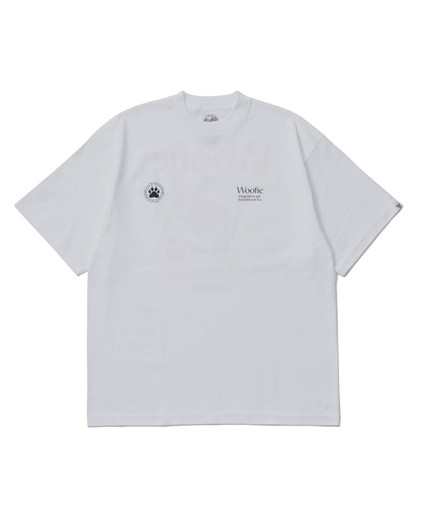 SAYHELLO|セイハロー】WOOFIE OLD NET S/S TEE(WHITE,ASH) 正規