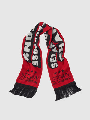 【SEDAN ALL - PURPOSE | セダンオールパーパス】FOOTBALL SCARF/フットボールスカーフ(RED) - STREAM【SEDAN ALL - PURPOSE | セダンオールパーパス】FOOTBALL SCARF/フットボールスカーフ(RED)STREAMONE SIZE