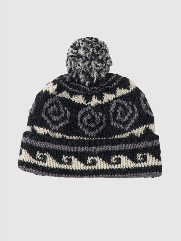 【SEDAN ALL - PURPOSE | セダンオールパーパス】VORTEX HAND KNIT BEANIE/ボルテックスハンドニットビーニー(BLACK) - STREAM【SEDAN ALL - PURPOSE | セダンオールパーパス】VORTEX HAND KNIT BEANIE/ボルテックスハンドニットビーニー(BLACK)STREAMONE SIZE