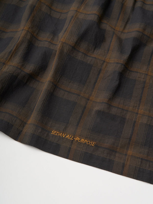 【SEDAN ALL - PURPOSE|セダンオールパーパス】MADRAS PLAID OPEN COLLAR SHIRT/マドラスプレイド オープンカラーシャツ(BLACK/OLIVE) - STREAM【SEDAN ALL - PURPOSE|セダンオールパーパス】MADRAS PLAID OPEN COLLAR SHIRT/マドラスプレイド オープンカラーシャツ(BLACK/OLIVE)STREAMM