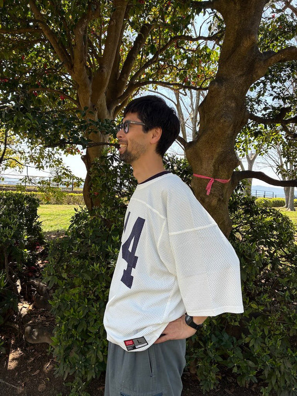 【SEDAN ALL - PURPOSE|セダンオールパーパス】MESH FOOTBALL TEE/メッシュ フットボールTシャツ(WHITE) - STREAM【SEDAN ALL - PURPOSE|セダンオールパーパス】MESH FOOTBALL TEE/メッシュ フットボールTシャツ(WHITE)STREAMWHITEM