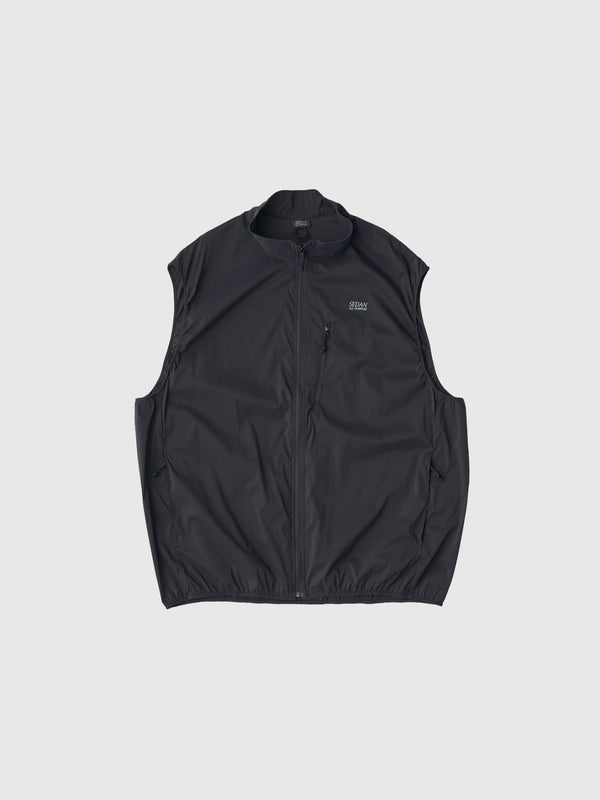 【SEDAN ALL - PURPOSE|セダンオールパーパス】RIPSTOP LIGHT VEST/リップストップライトベスト(BLACK) - STREAM【SEDAN ALL - PURPOSE|セダンオールパーパス】RIPSTOP LIGHT VEST/リップストップライトベスト(BLACK)STREAMM