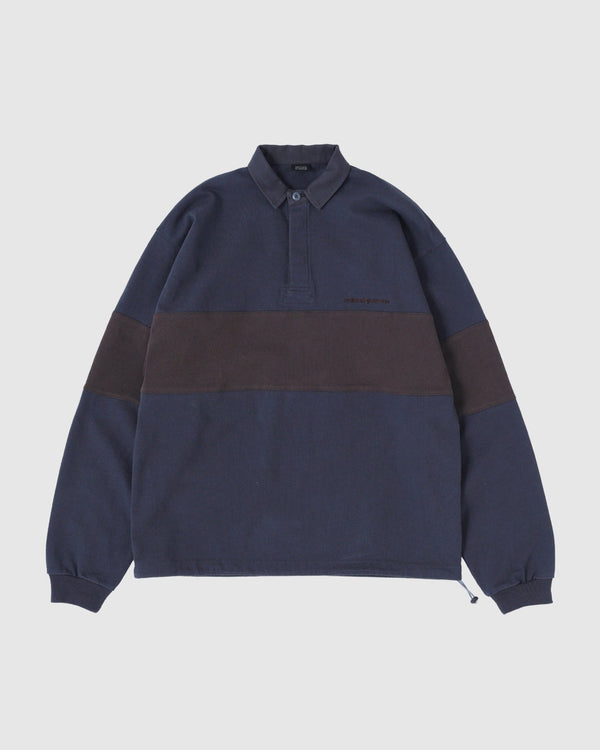 【SEDAN ALL - PURPOSE|セダンオールパーパス】RUGBY JERSEY/ラグビージャージー(CHARCOAL×BROWN , NAVY×OLIVE) - STREAM【SEDAN ALL - PURPOSE|セダンオールパーパス】RUGBY JERSEY/ラグビージャージー(CHARCOAL×BROWN , NAVY×OLIVE)STREAMCHARCOAL×BROWNM