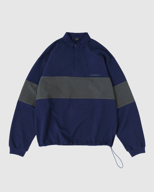 【SEDAN ALL - PURPOSE|セダンオールパーパス】RUGBY JERSEY/ラグビージャージー(CHARCOAL×BROWN , NAVY×OLIVE) - STREAM【SEDAN ALL - PURPOSE|セダンオールパーパス】RUGBY JERSEY/ラグビージャージー(CHARCOAL×BROWN , NAVY×OLIVE)STREAMNAVY×OLIVEM